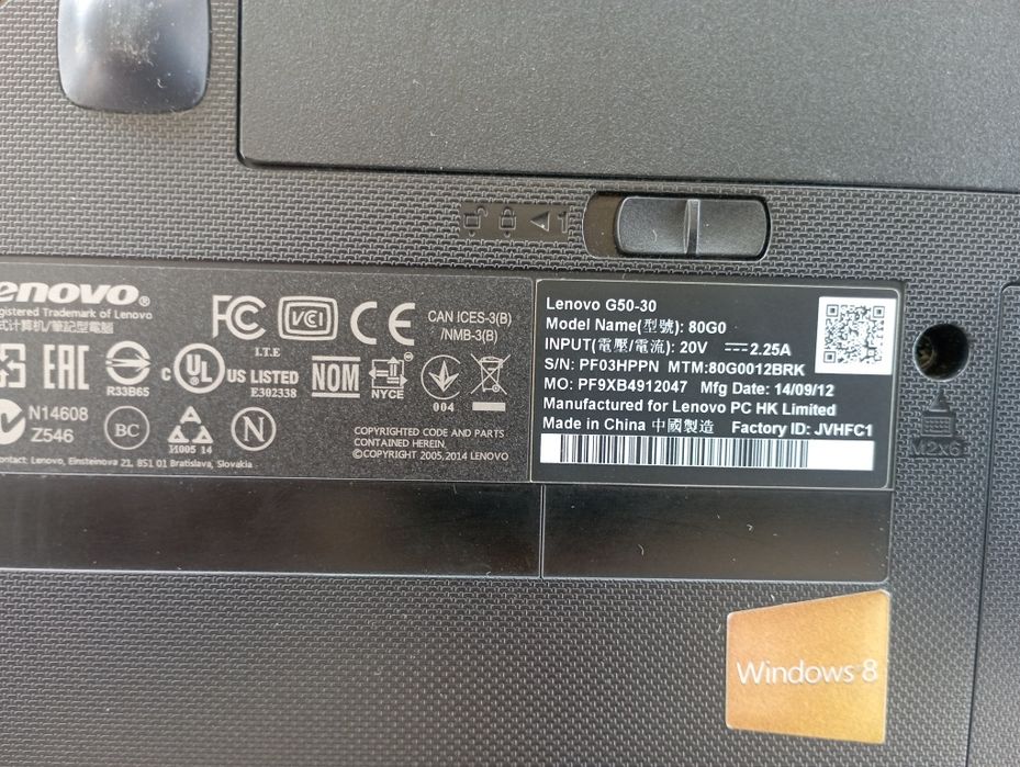 Noutbuk Lenova G50-30