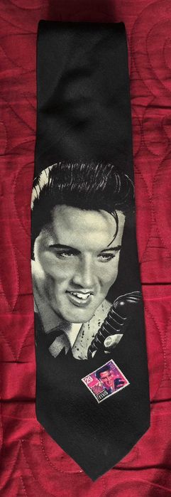 USPS Postmark - originals by Belle - cravata de matase Elvis
