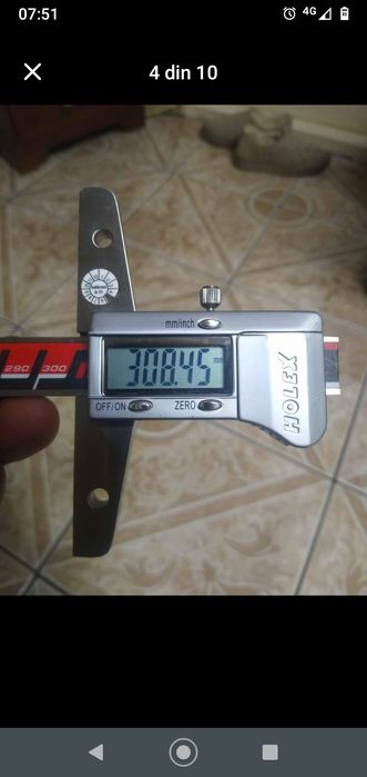 Subler digital de adâncime 300 mm HOLEX
Citire comutabilă: mm / inch
A