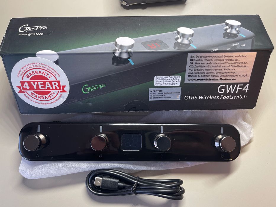 Vând Mooer GTRS Wireless Footswitch GWF4
