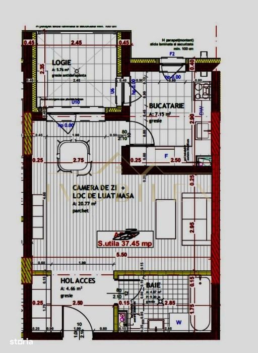 Apartament 1 camera, semifinisat, Bloc nou , zona Tineretului