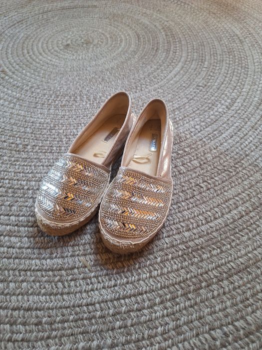 Espadrile 37 argintiu