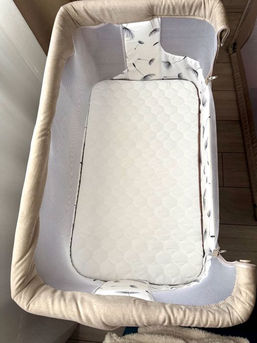 Pătuț Co-sleepe Lionelo Aurora 3 în 1 bej