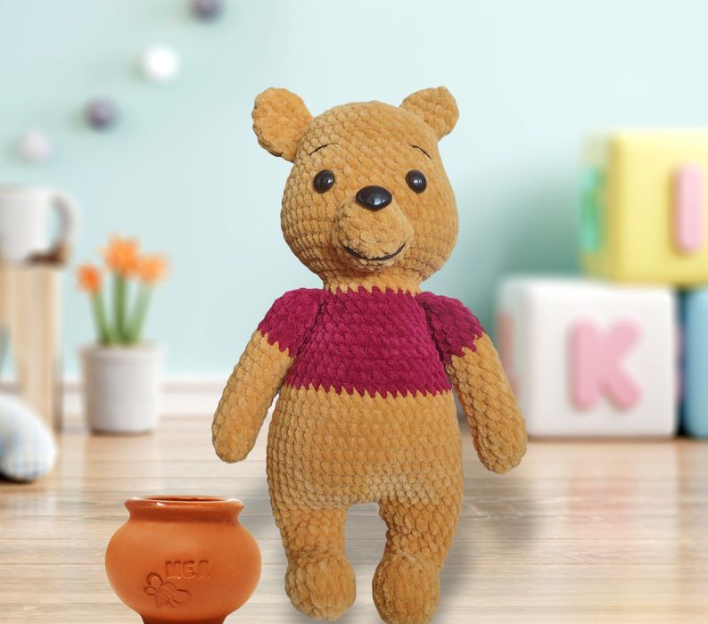 Ръчно изплетен Мечо Пух