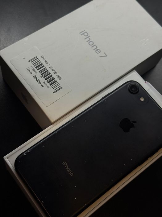Iphone 7, 256гб, 75% акб, Kaspi 0-0-24