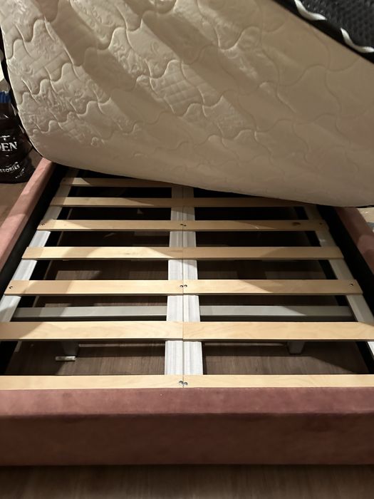 кровать + матрас, полуторка, 223х134