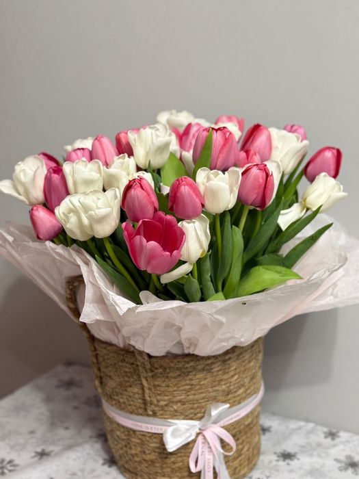 Тюльпан в корзине