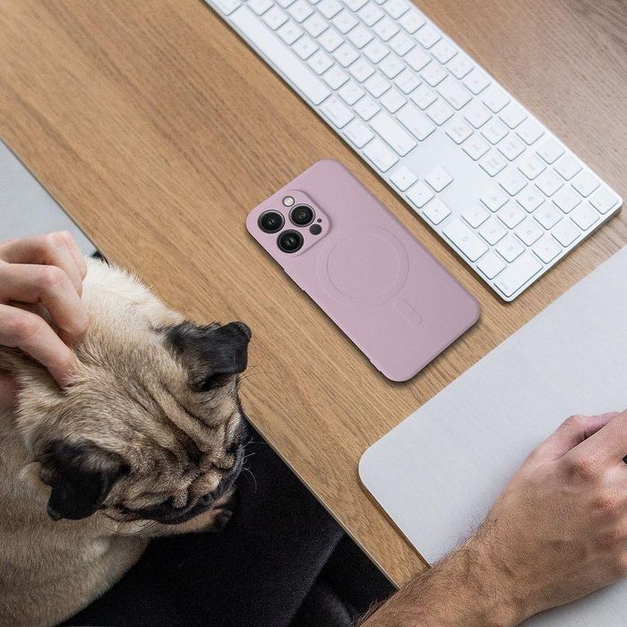 Silicone mag cover case compatible with magsafe for iphone 16 pro max