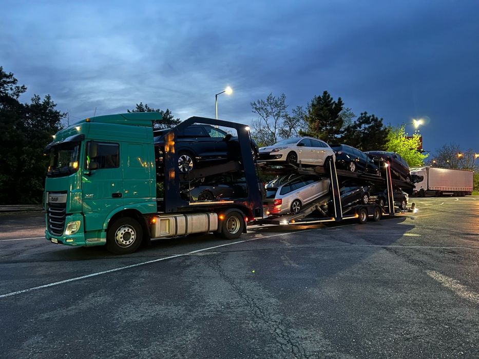 Remorca Transportor Auto LOHR / Transportor Auto DAF XF 2017 Euro 6