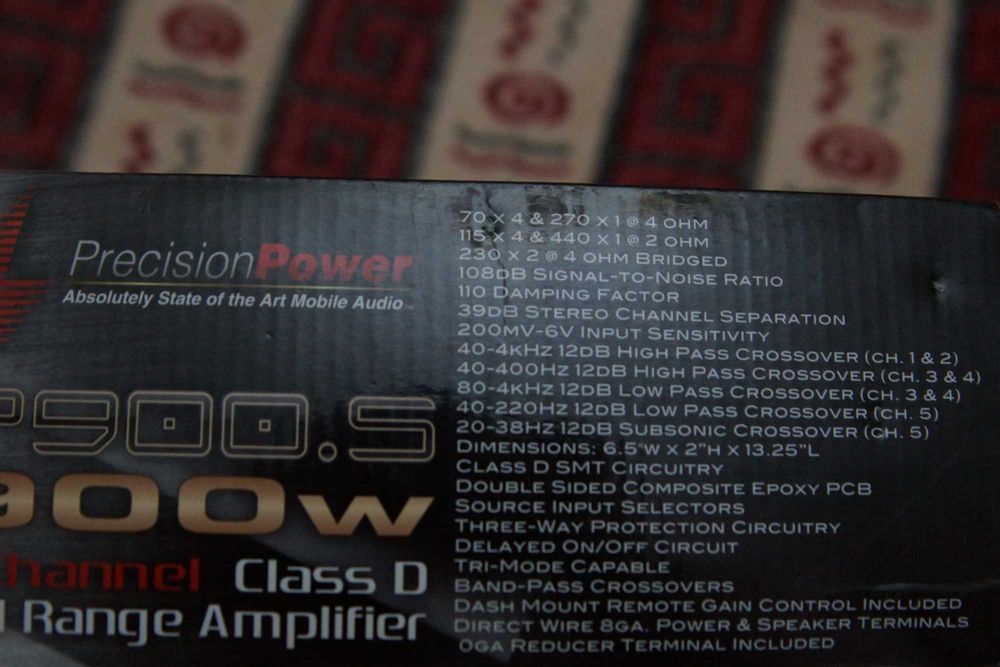 Усилитель автомобильный Precision Power P900.5 5-ти канальный