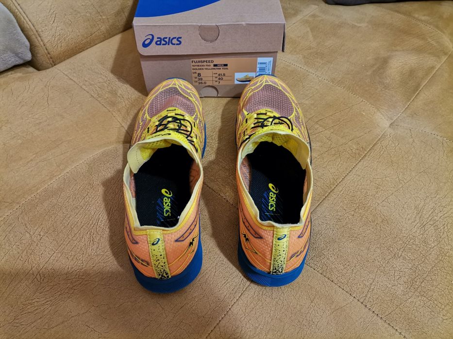 asics fujispeed golden yellow Мъжки маратонки на бягане 41.5