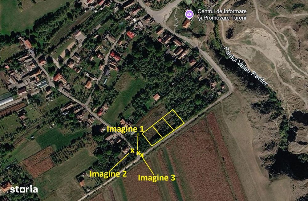 3 Terenuri de construit | 767 mp | PUZ | Str. Cheii | Cheile Turenilor