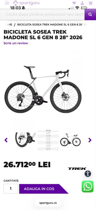 Cursiera aero Trek Madone gen 8 2026