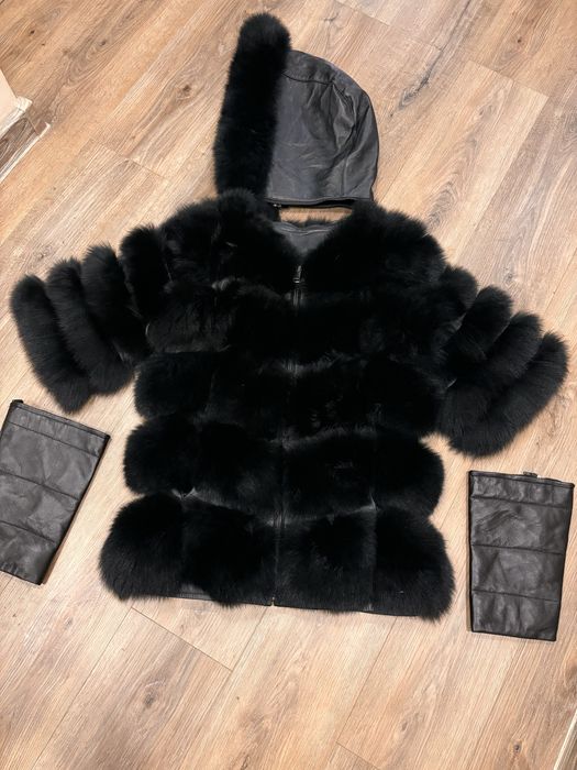 haina blana naturala vulpe 5 in 1 S - M / 36-38