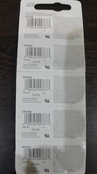 CR 1620 SONY Lithium 3V