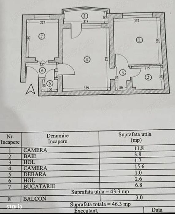 38385 Apartament 2 camere Dacia-Tomis 3