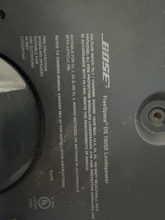 Bose DS100SE  free space