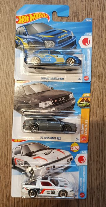 Колекционерски коли Hot Wheels Subaru Ferari Mercedes...

Hot wheels Mercedes,Audi
