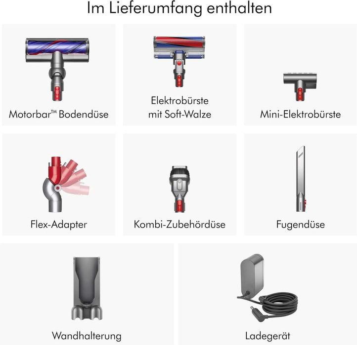 Вертикална прахосмукачка Dyson - V10 Absolute SV27, HEPA, сребриста