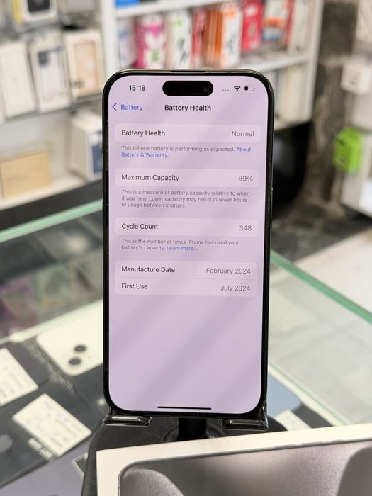 Apple iPhone 15 Pro 128GB Black Titanium