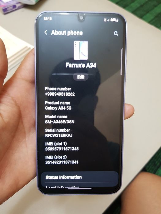 Samsung A34 5g 120hz