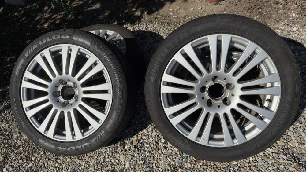 Set 4 Roti Mercedes R17 Originale 5x112 - Anvelope Vara Fulda 235/45 R17 DOT 2024