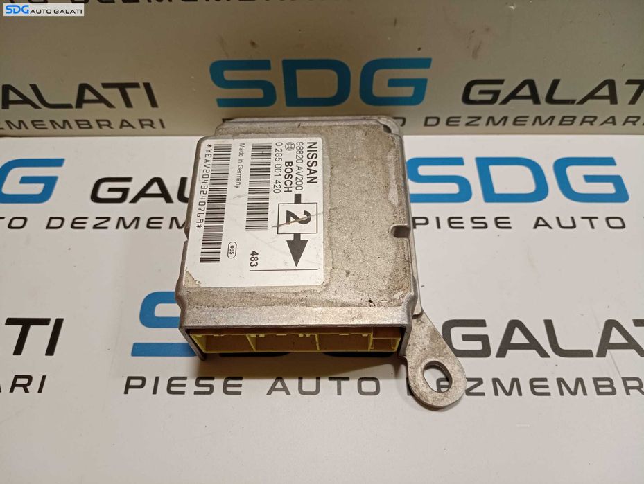 Unitate Modul Calculator Airbag Nissan Primera 2002 - 2007 Cod 98820-AV200 0285001420 [M6275]