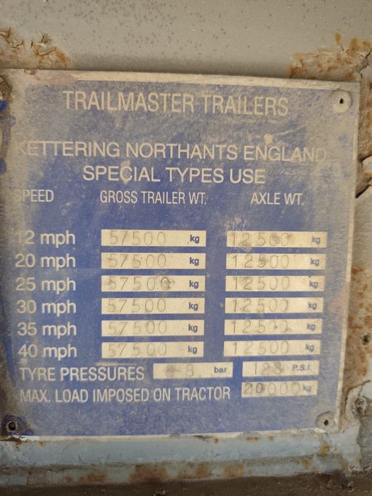 Trailer utilaje 58 to
