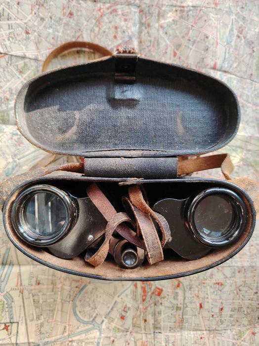 Binoclu istoric SILVAMAR, CARL ZEISS / Jena, 1920, etui, complet!