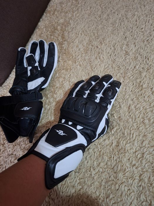 Manusi moto noi piele XL