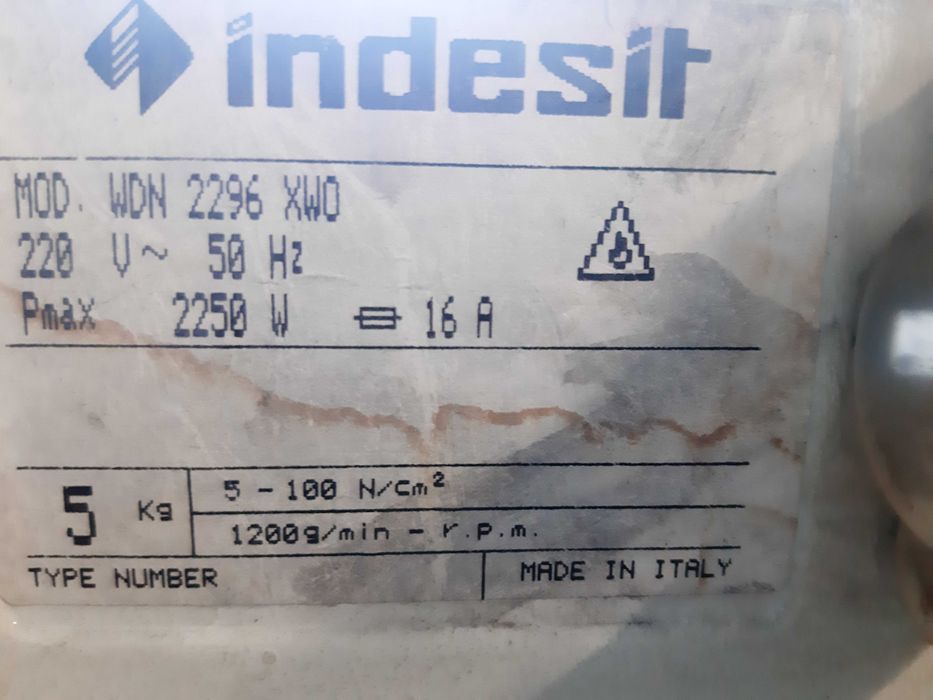 Indesit Пералня Индезит 2296XW за части