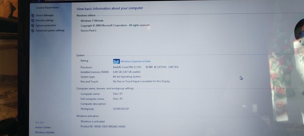 Vând laptop dell in stare buna cu încărcător