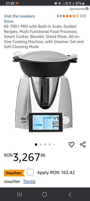 Robot multifunctional de bucătărie newkern nou