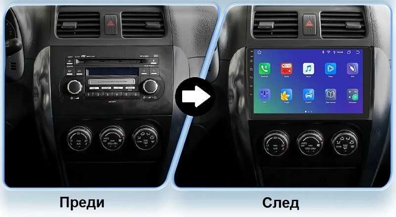 Мултимедия Fiat Sedici/Suzuki SX4 Android навигация