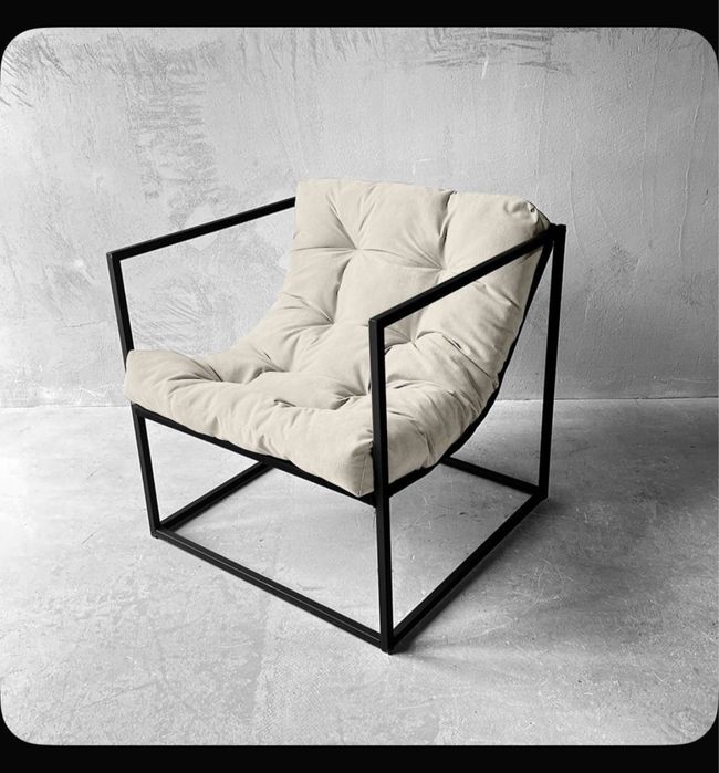 Кресло в стиле Лофт бежевое