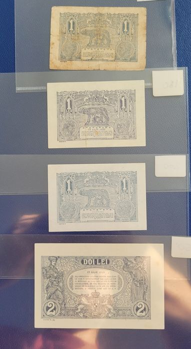 Bancnota 1/2 lei 1915/1920 bani vechi
