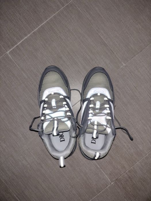 Обувки Dior B22 grey-white