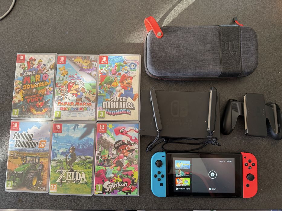 Продавам Nintendo Switch + игри
