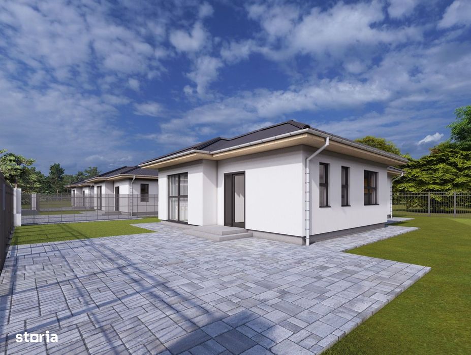 Casa la cheie 4 camere,120 mp,512 mp teren,cu gard si pavaj