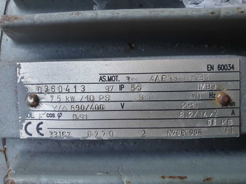 Въздушен компресор 400V с ABAC B7000 глава