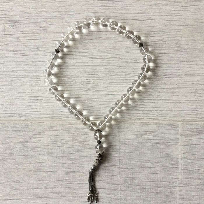 НОВА уникална кристална мъжка БРОЕНИЦА ръчна изработка от Дубай