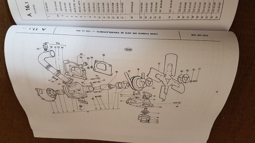 Carte/Catalogul Pieselor de Schimb TIH-445