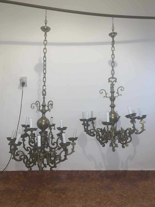 Candelabru set din bronz masiv
