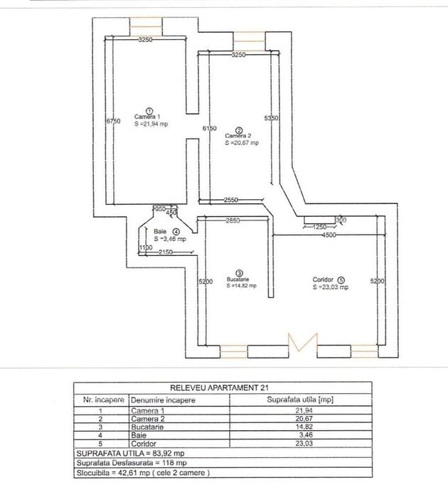 Apartament cu 3 camere, Ultracentral in Palatul Neumann