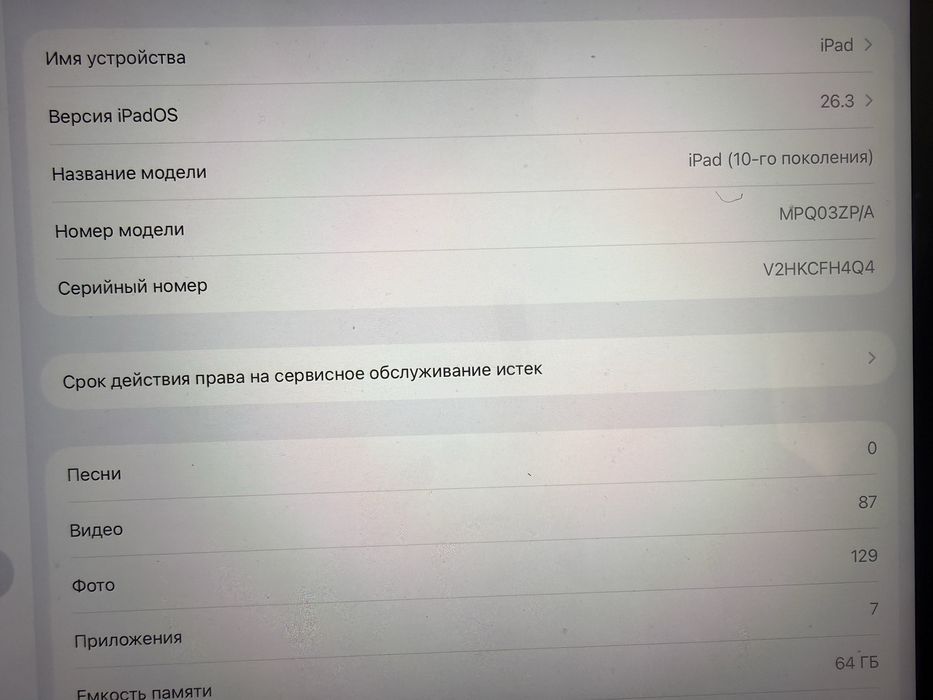 Ipad 10-го поколения, 64 гб.