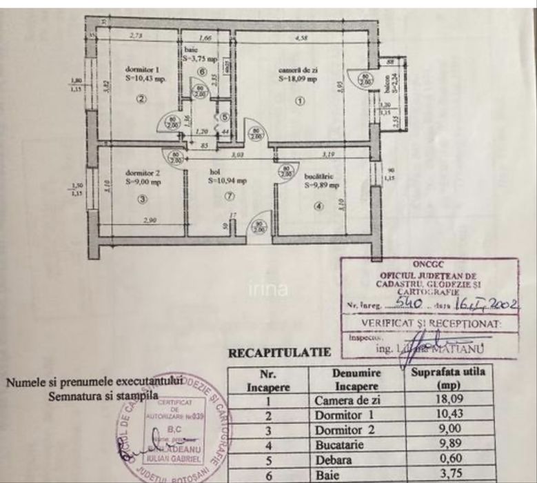 Curcubeului - apartament 3 camere