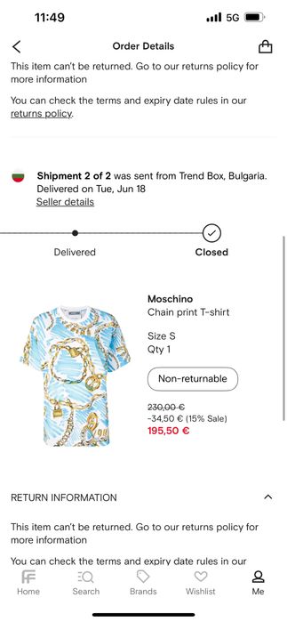 Compleu Moschino Original