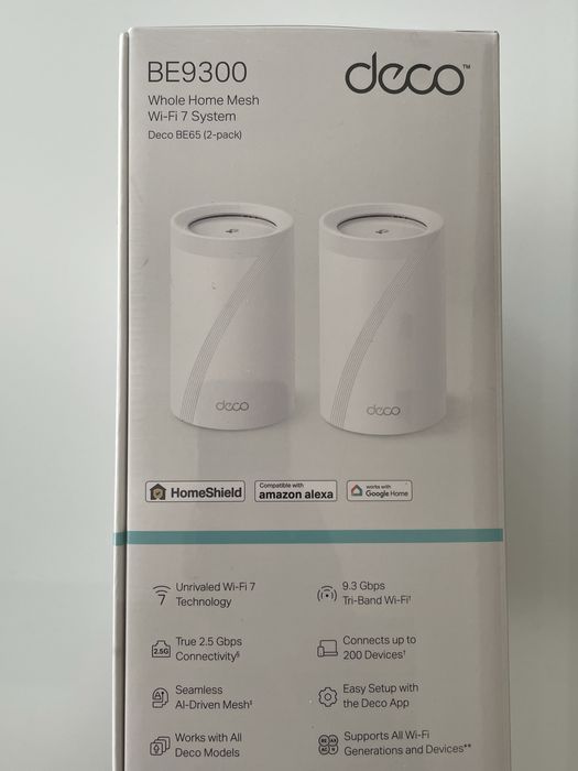 Router Mesh Wifi 7 Deco Be65 2 pack Be9300 sigilat