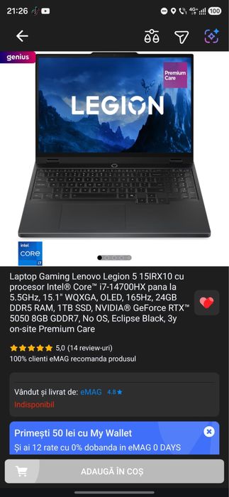 Laptop Lenovo Legion