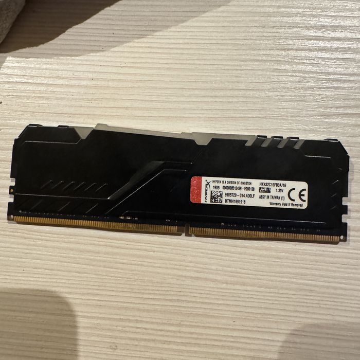 HyperX Fury 3200 mhz RAM DDR4 1x16 GB